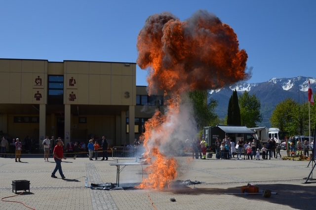 Fettbrand-Vorführung